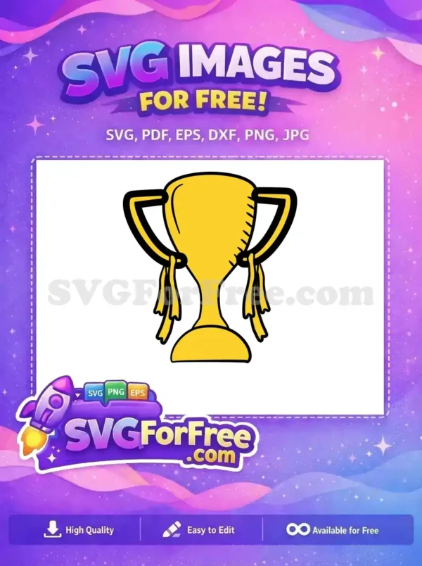 Free Golden Award Free Celebration Trophy Silhouette Free SVG 2