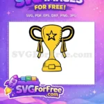 Free Golden Star Free Ribbon Trophy Award Free SVG 1 - Instant Download