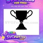 Free Victory Award Free Silhouette Trophy Silhouette Free SVG 2 - Instant Download