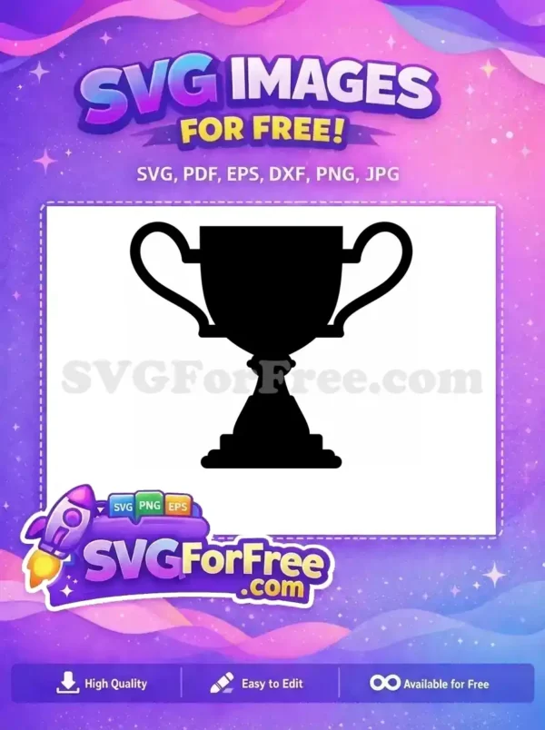 Free Victory Award Free Silhouette Trophy Silhouette Free SVG 2