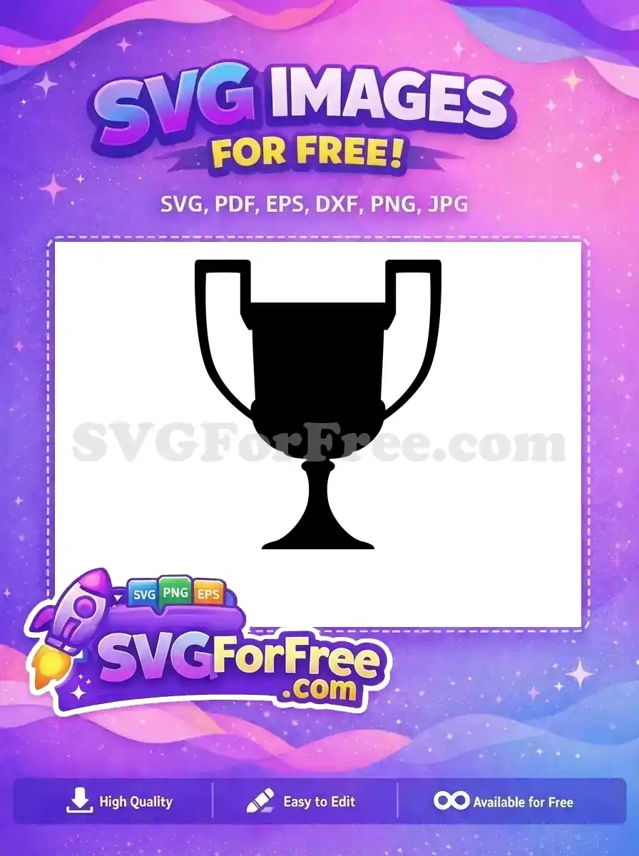 Free Black Victory Free Award Trophy Silhouette Free SVG