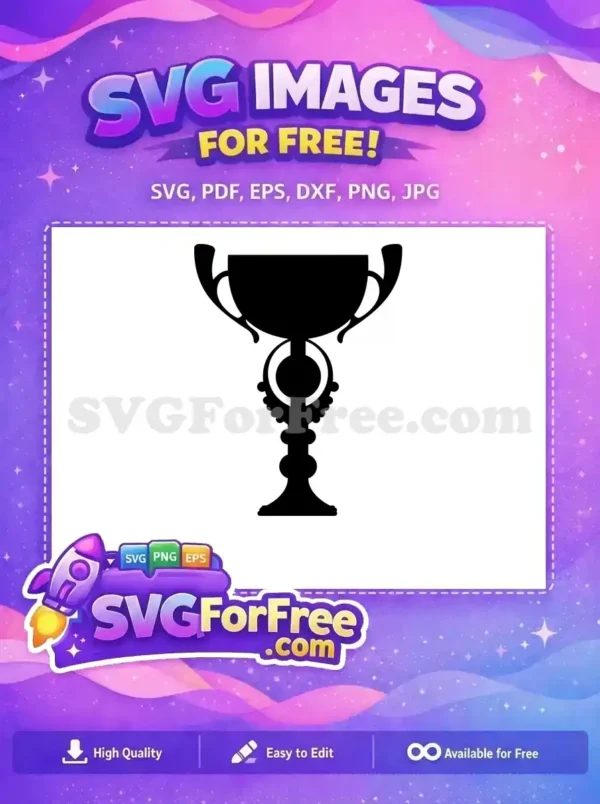 Free Ornate Award Free Silhouette Trophy Celebration Free SVG
