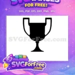 Free Simple Trophy Free Silhouette Award Ceremony Free SVG 4 - Instant Download