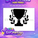 Free Laurel Trophy Free Silhouette Award Ceremony Free SVG - Instant Download