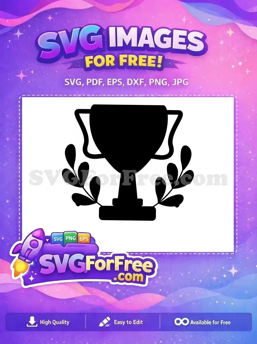Free Laurel Trophy Free Silhouette Award Ceremony Free SVG