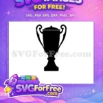 Free Ornate Handle Free Trophy Silhouette Award Free SVG - Instant Download