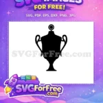 Free Sport Victory Free Award Trophy Silhouette Free SVG - Instant Download