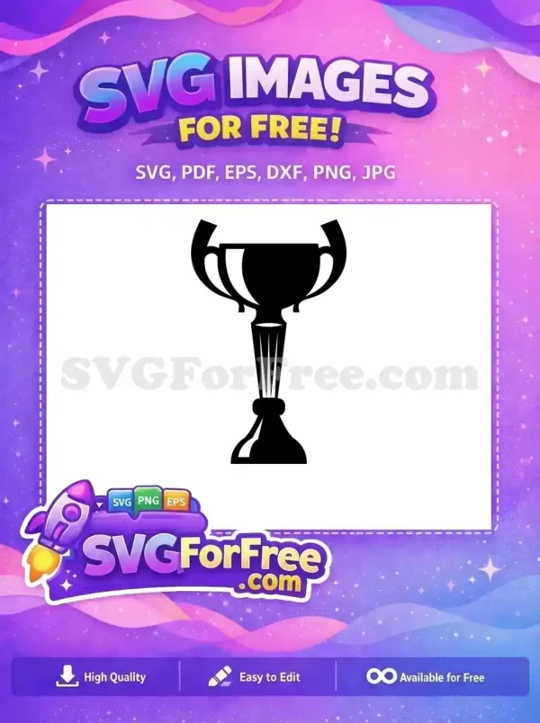 Free Simple Award Free Elegant Trophy Silhouette Free SVG