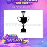 Free Badminton Shuttlecock Silhouette Free Sport Competition Trophy Free SVG - Instant Download