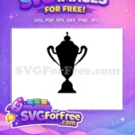 Free Achievement Award Free Winning Silhouette Trophy Free SVG - Instant Download