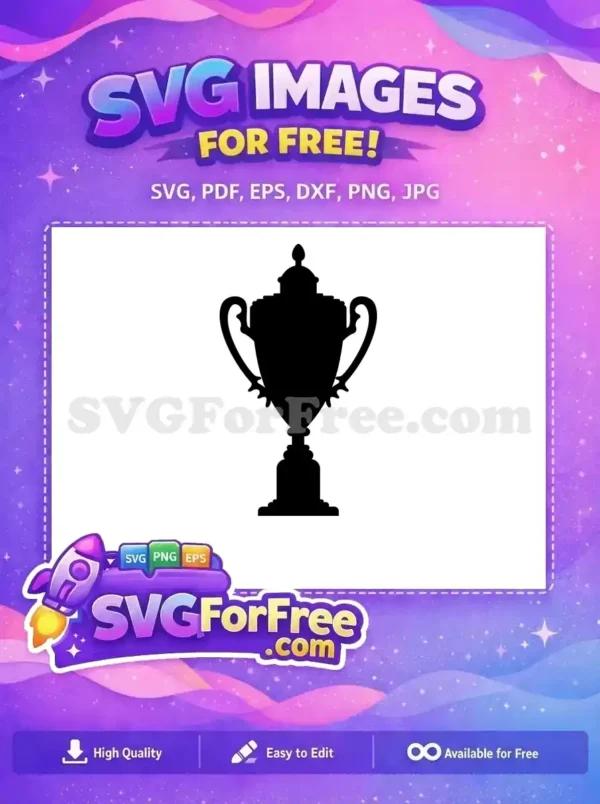 Free Ornate Handles Free Detailed Base Trophy Free SVG 2