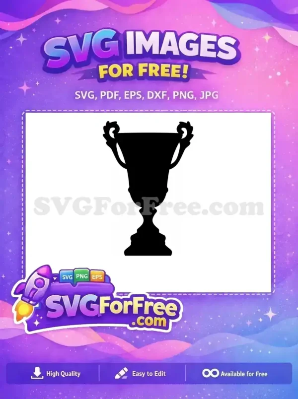 Free Laurel Detail Free Trophy Silhouette Award Free SVG