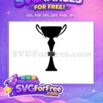 Free Black Simple Handles Free Trophy Silhouette Free SVG - Instant Download