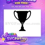 Free Black Award Free Simple Trophy Silhouette Free SVG 2 - Instant Download