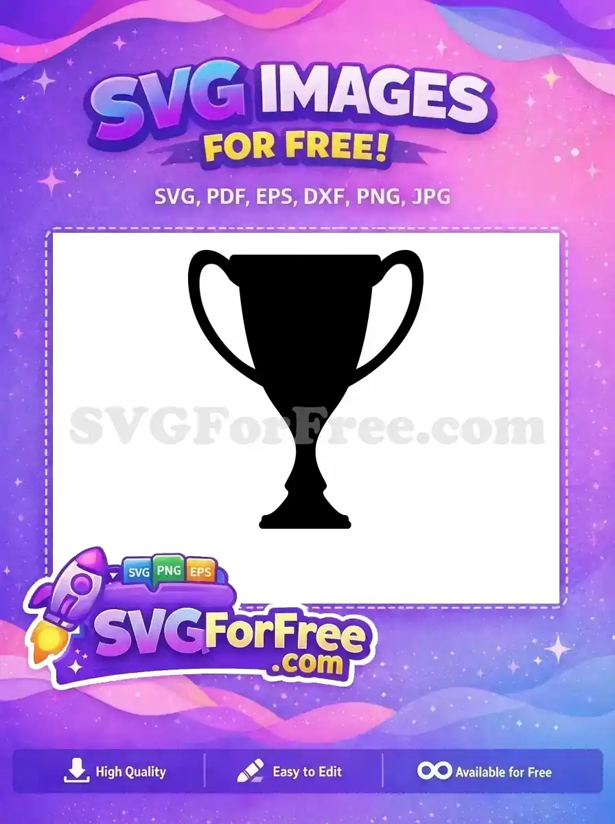 Free Black Award Free Simple Trophy Silhouette Free SVG 2