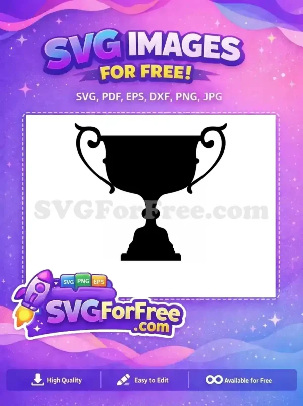 Free Black Winner Award Free Celebration Silhouette Free SVG