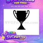 Free Black Simple Trophy Free Award Silhouette Free SVG - Instant Download