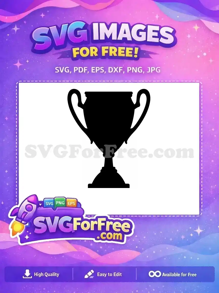 Free Black Simple Trophy Free Award Silhouette Free SVG