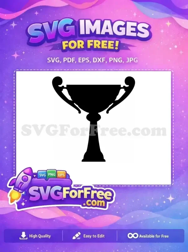 Free Trophy Silhouette Free Award Success Category 1 Free SVG