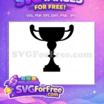 Free Simple Trophy Free Victory Silhouette Free SVG - Instant Download