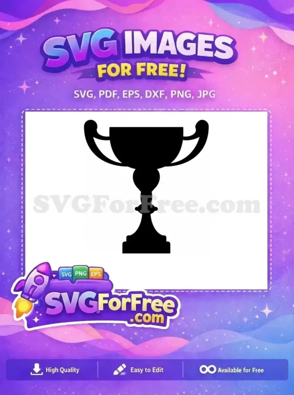 Free Simple Trophy Free Victory Silhouette Free SVG