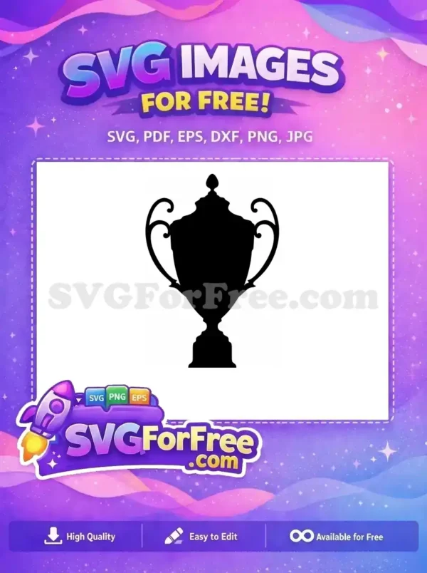 Free Golden Cup Free Silhouette Award First Free SVG