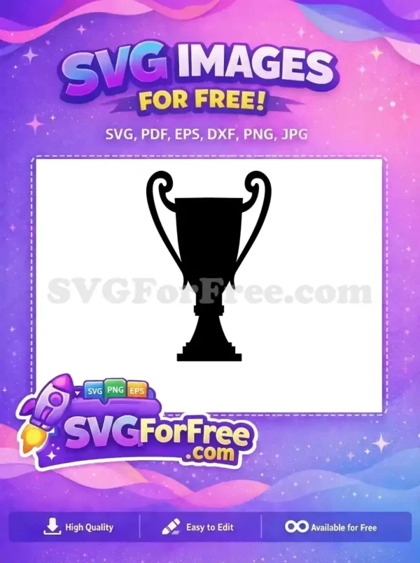 Free Ornate Handles Free Layered Base Trophy Free SVG