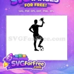 Free Silhouette Champion Free Soccer Trophy Silhouette Free SVG - Instant Download