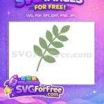 Free Olive Green Leaves Free Branch Design Element Free SVG - Instant Download