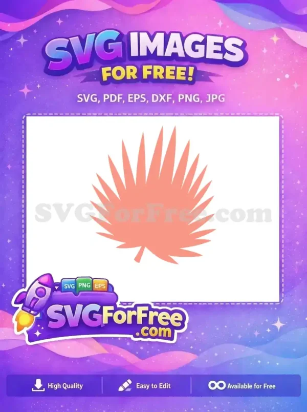 Free Coral Palm Free Frond Tropic Free SVG