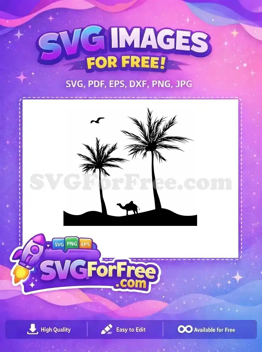 Free Palm Trees Free Ocean Tropical Island Free SVG 1