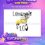 Free Yellow Lemon Slice Free Lemonade Glass Truly Seltzer Free SVG - Instant Download