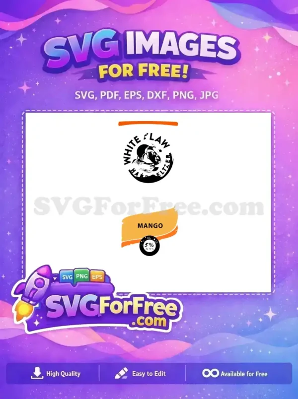 Free Mango Flavor Free Truly Seltzer Can Free SVG
