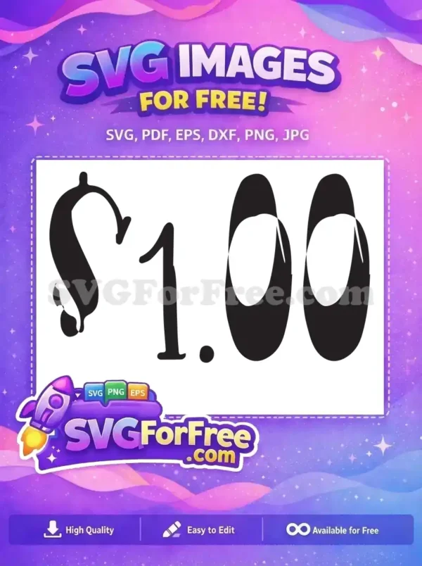 Free Dollar Sign Free One Dollar Truly Seltzer Free SVG