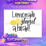 Free Yellow Lemons Free Bold Script Lemonade Free SVG - Instant Download