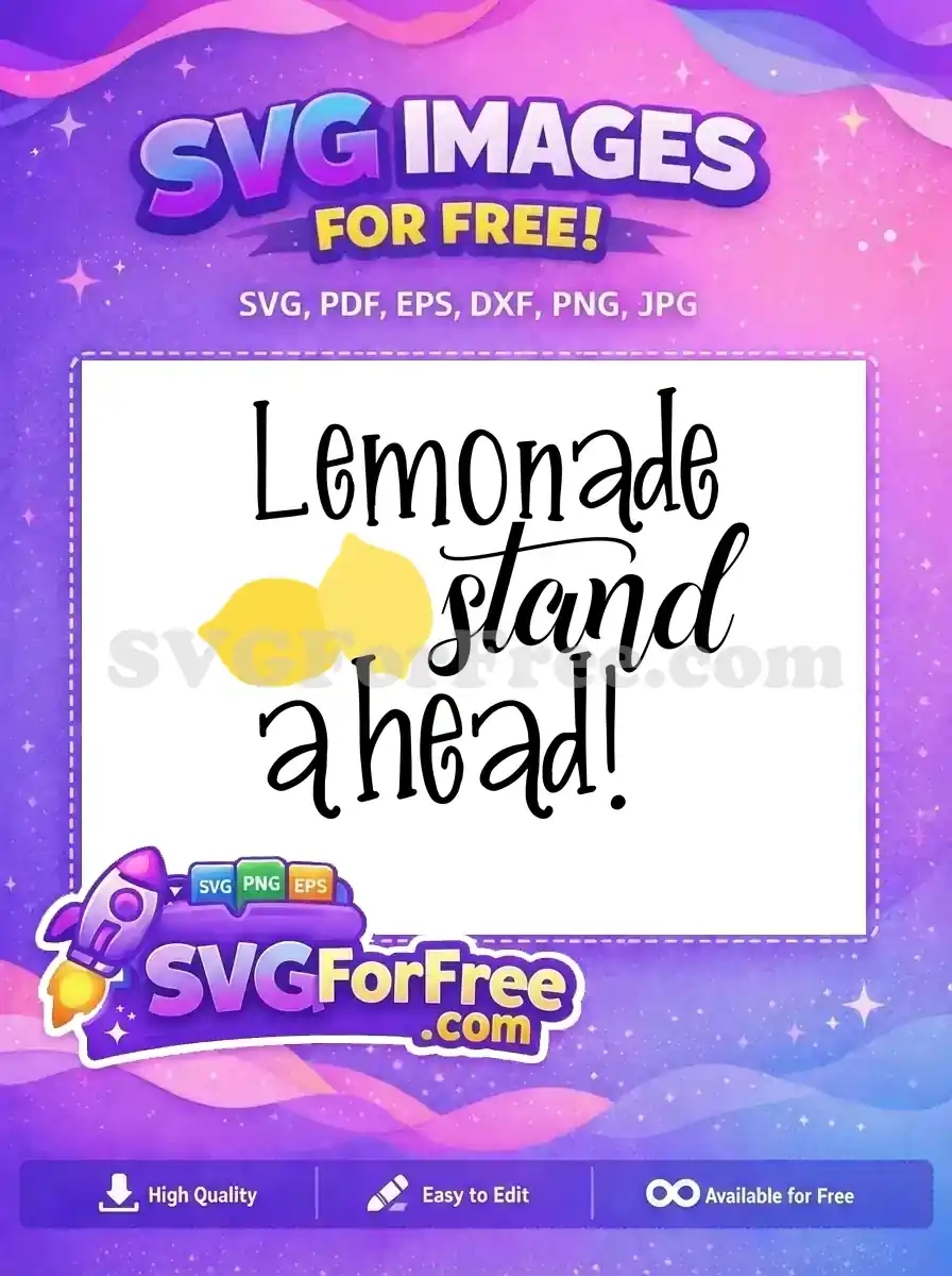 Free Yellow Lemons Free Bold Script Lemonade Free SVG