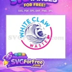 Free White Claw Wave Free Waste Truly Seltzer Free SVG - Instant Download