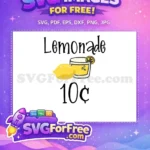 Free Lemon Slice Free Lemonade Glass Truly Seltzer Free SVG - Instant Download