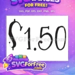 Free One Dollar Fifty Free Truly Seltzer Free SVG - Instant Download