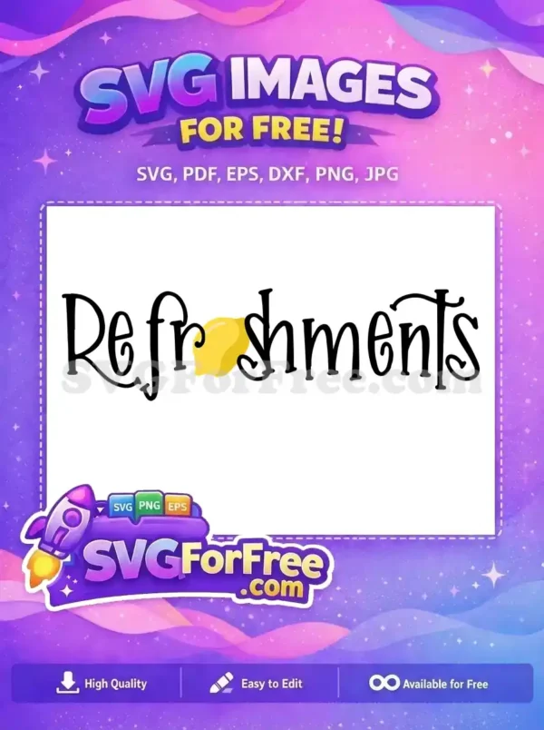 Free Refreshments Yellow Lemon Free Truly Seltzer Free SVG