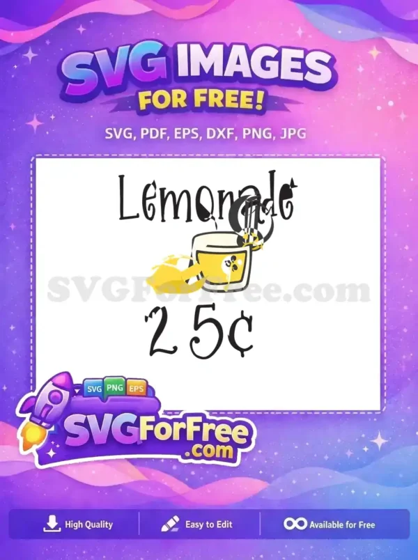 Free Yellow Lemon Free Lemonade Glass Truly Seltzer Free SVG