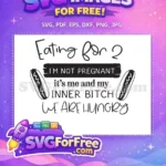 Free Sarcastic Quote Free Inner Bitch Funny Free SVG - Instant Download