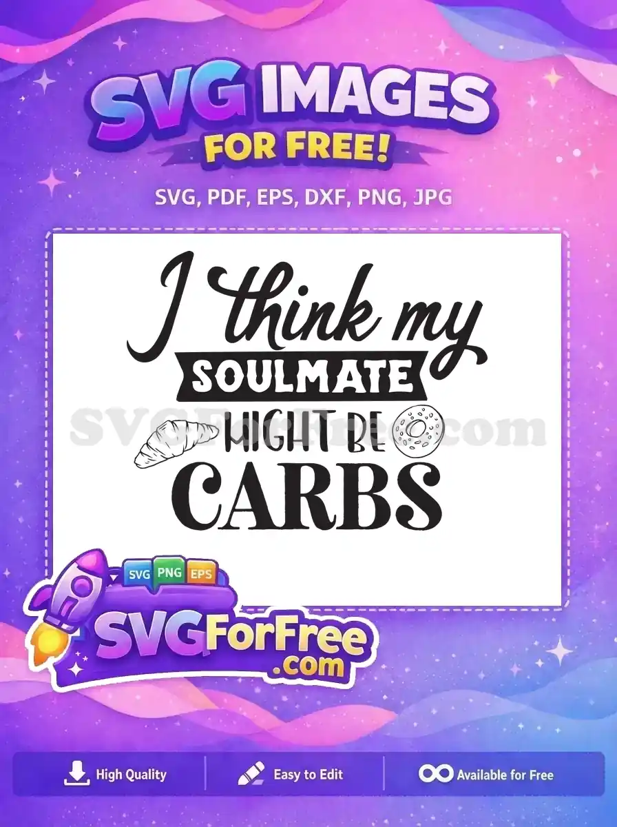 Free Croissant Detail Free Donut Detail Soulmate Carbs Free SVG