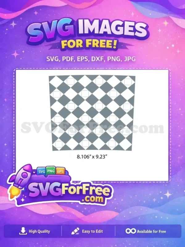 Free Gray Diamond Free White Square Tumbler Free SVG