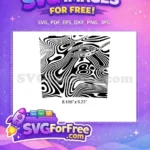 Free Swirling Pattern Free Black White Tumbler Free SVG - Instant Download