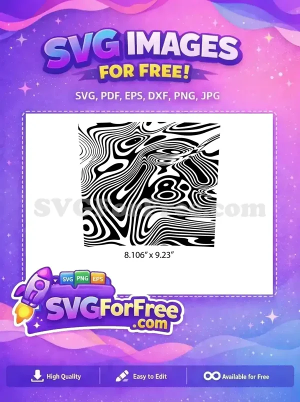 Free Swirling Pattern Free Black White Tumbler Free SVG