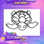 Free Thanksgiving Turkey Free Turtle Cute Cartoon Free SVG 1 - Instant Download