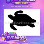 Free Turtle Silhouette Free Sea Animal Turkey Free SVG 1 - Instant Download
