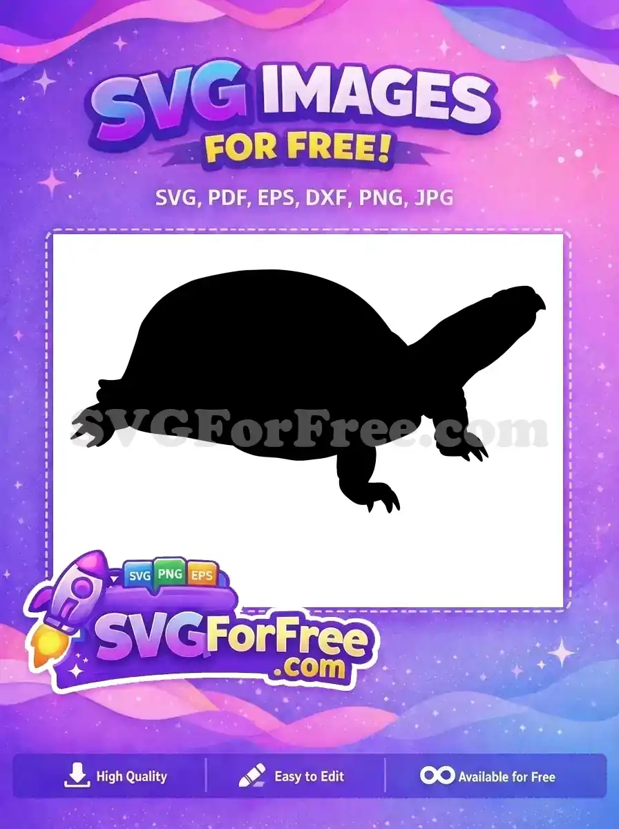 Free Turtle Silhouette Free Reptile Pet Turkey Free SVG