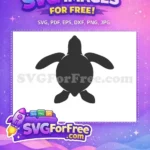 Free Turtle Silhouette Free Sea Creature Turkey and Turtle Free SVG - Instant Download